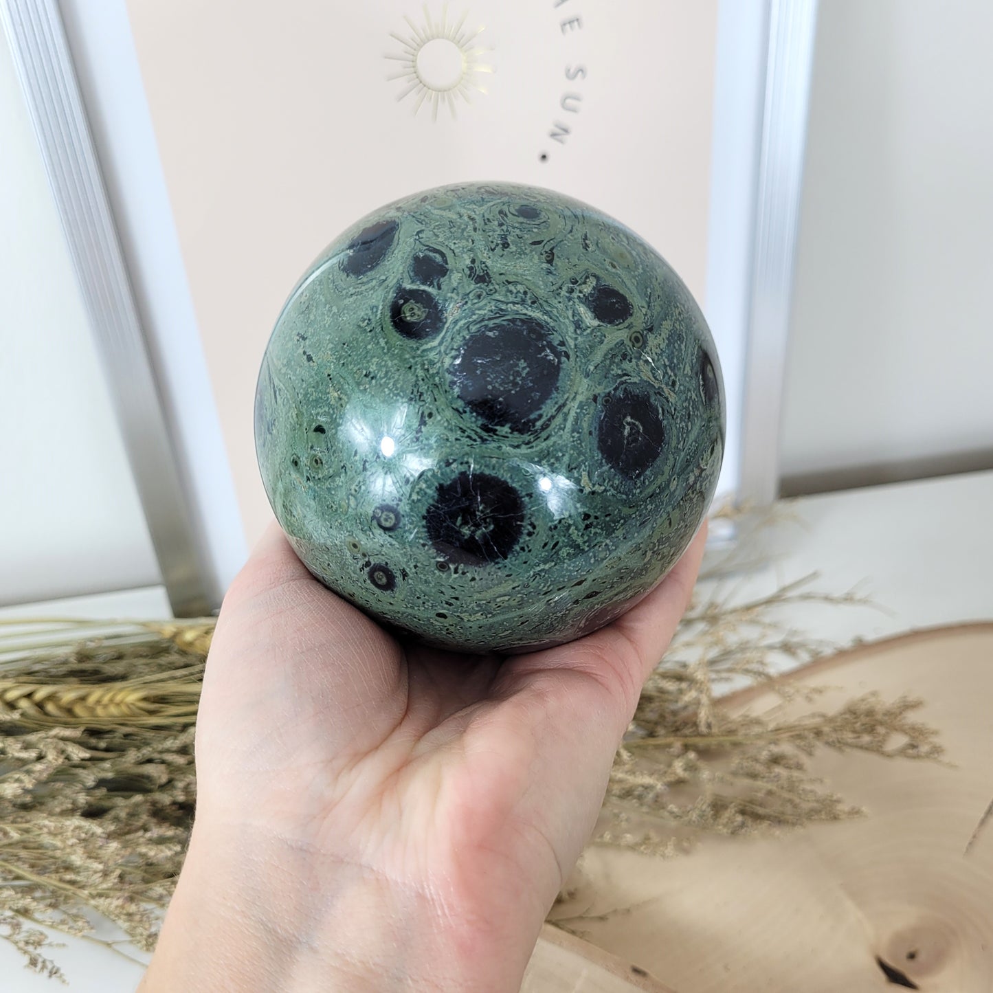 Eldarit Kugel 8,9 cm Durchmesser, 1083g