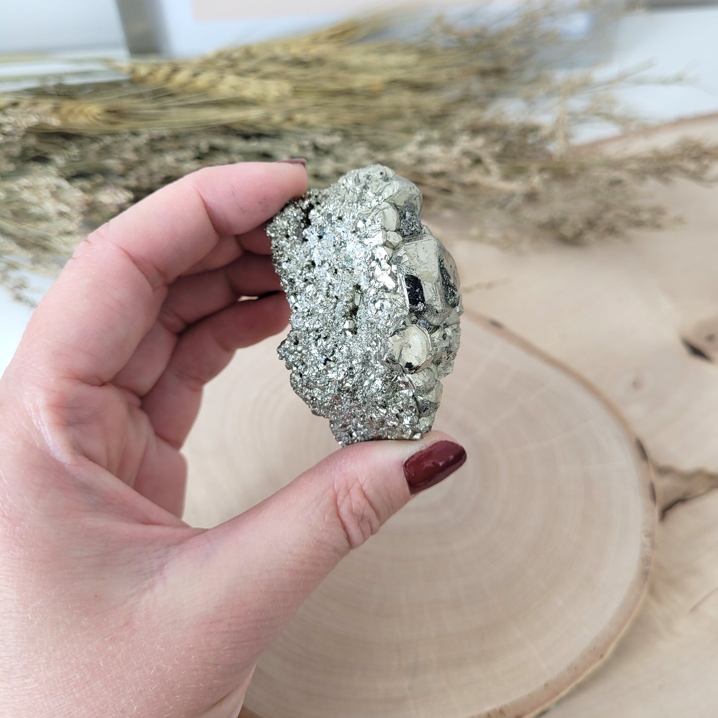 Pyrit Kristallstufe 5,3 x 3,2 cm