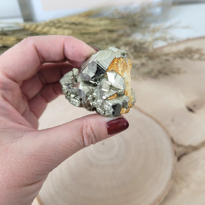 Pyrit Kristallstufe 5 x 3,3 cm