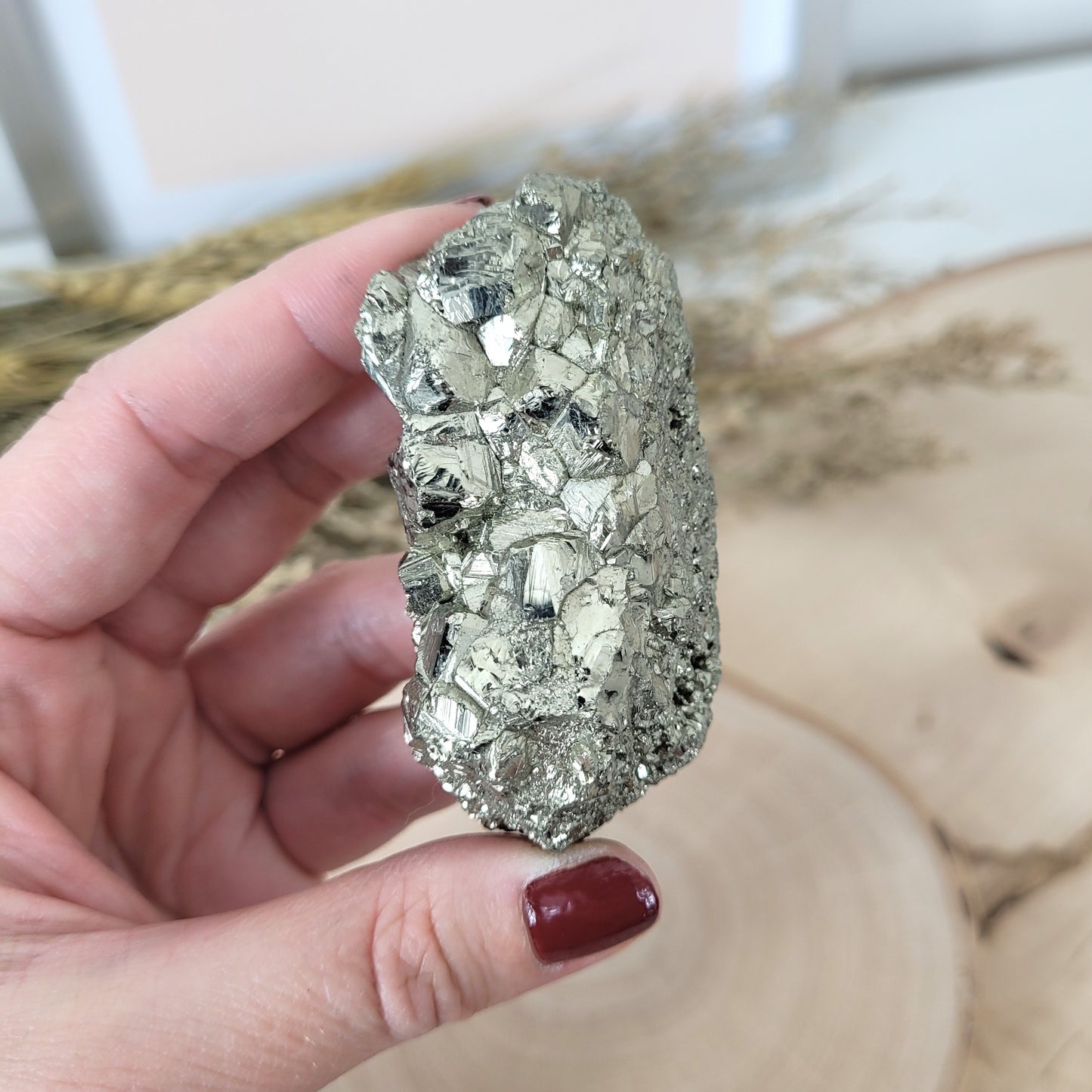 Pyrit Kristallstufe 6,5 x 3,3 cm