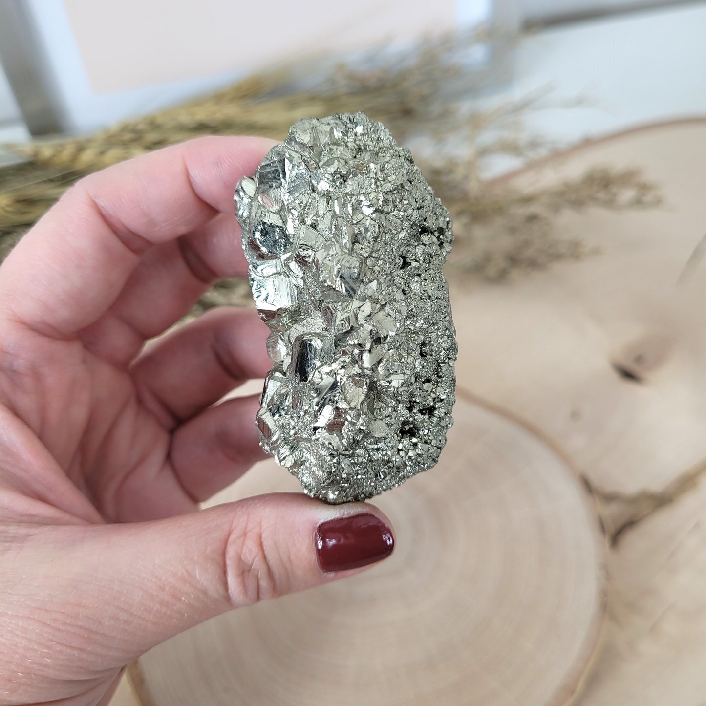 Pyrit Kristallstufe 6,5 x 3,3 cm