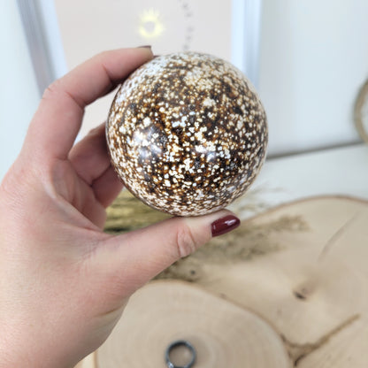 Ozean Jaspis Kugel 6,8cm Durchmesser, 432g