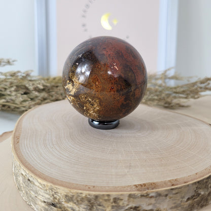 Ozean Jaspis Kugel 5,9cm Durchmesser, 301g