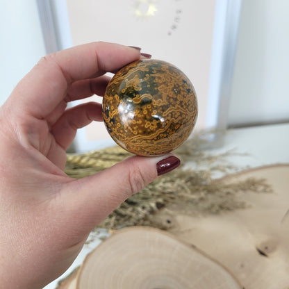 Ozean Jaspis Kugel 4,7cm Durchmesser, 154g