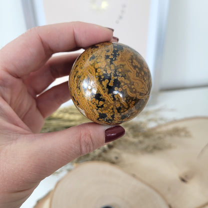 Ozean Jaspis Kugel 4,7cm Durchmesser, 154g