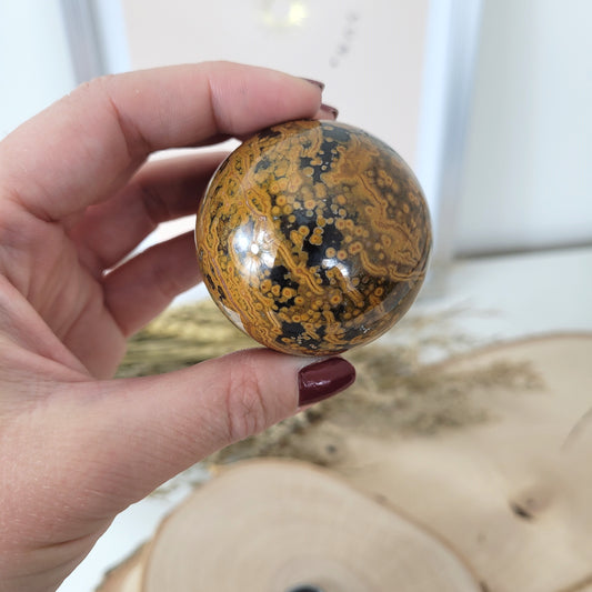 Ozean Jaspis Kugel 4,7cm Durchmesser, 154g