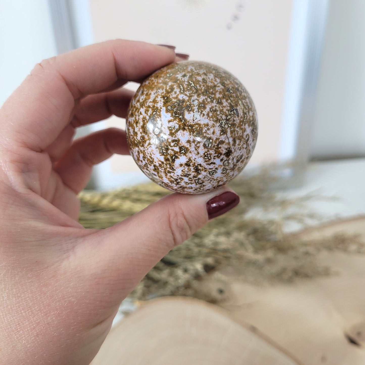 Ozean Jaspis Kugel 4,6cm Durchmesser, 141g