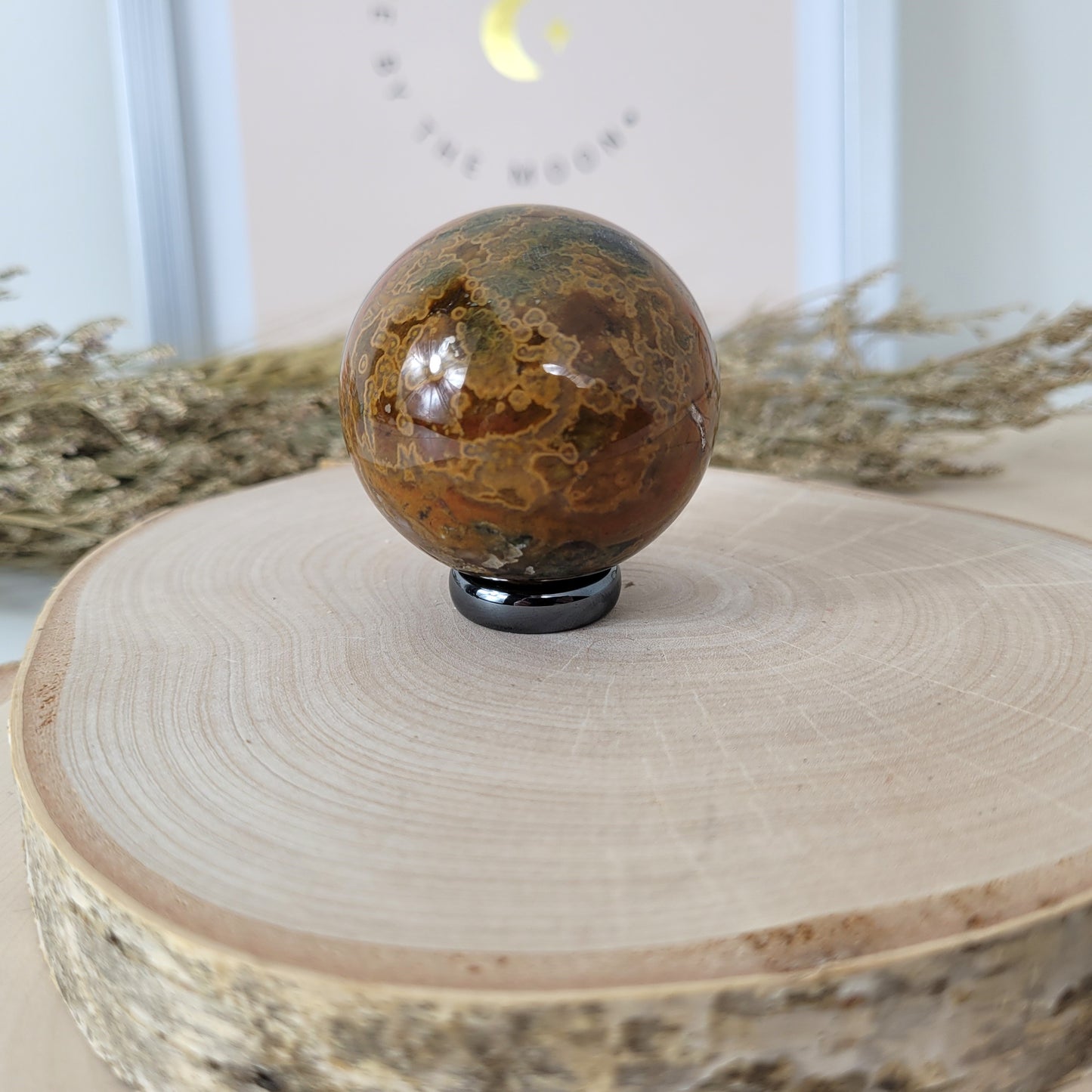 Ozean Jaspis Kugel 4,4cm Durchmesser, 128g