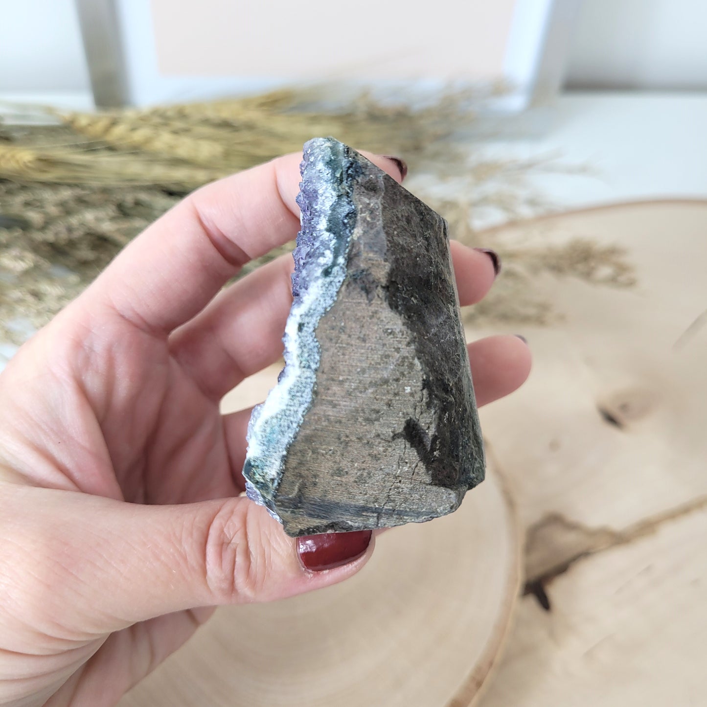 Schwarzer Amethyst 6,1 x 4,3 cm