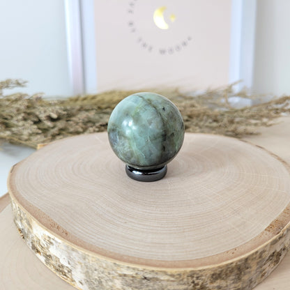Grüner Mondstein Kugel 3,8cm Durchmesser