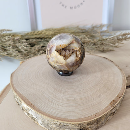 Bergkristall Opalgestein Kugel 5,1cm Durchmesser, 169g