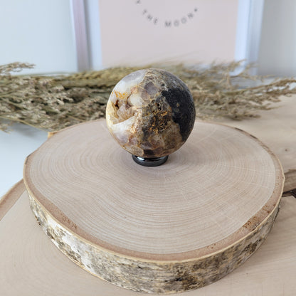 Bergkristall Opalgestein Kugel 5,1cm Durchmesser, 169g