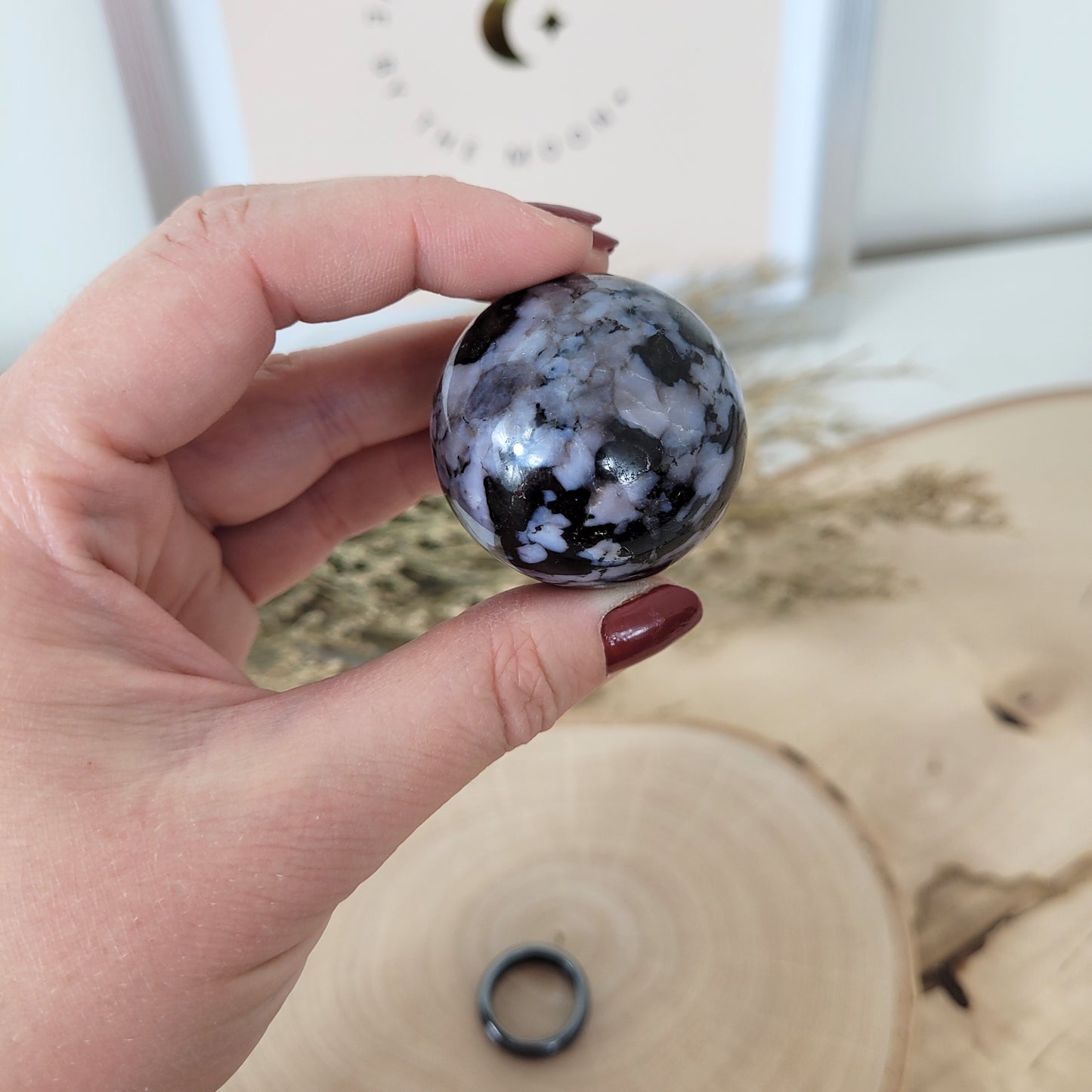 Indigo Gabbro Kugel 3,8cm Durchmesser