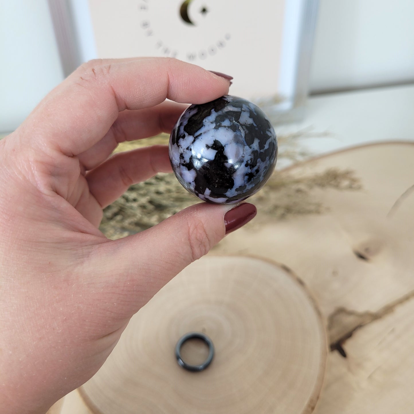 Indigo Gabbro Kugel 3,8cm Durchmesser