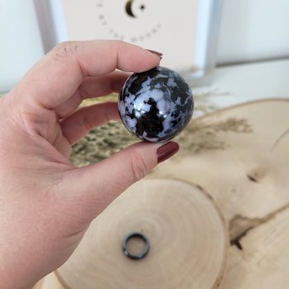 Indigo Gabbro Kugel 3,8cm Durchmesser