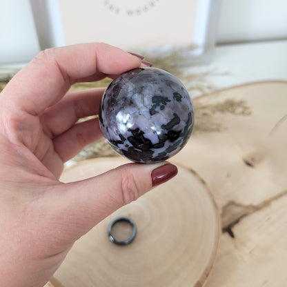 Indigo Gabbro Kugel 4,6cm Durchmesser