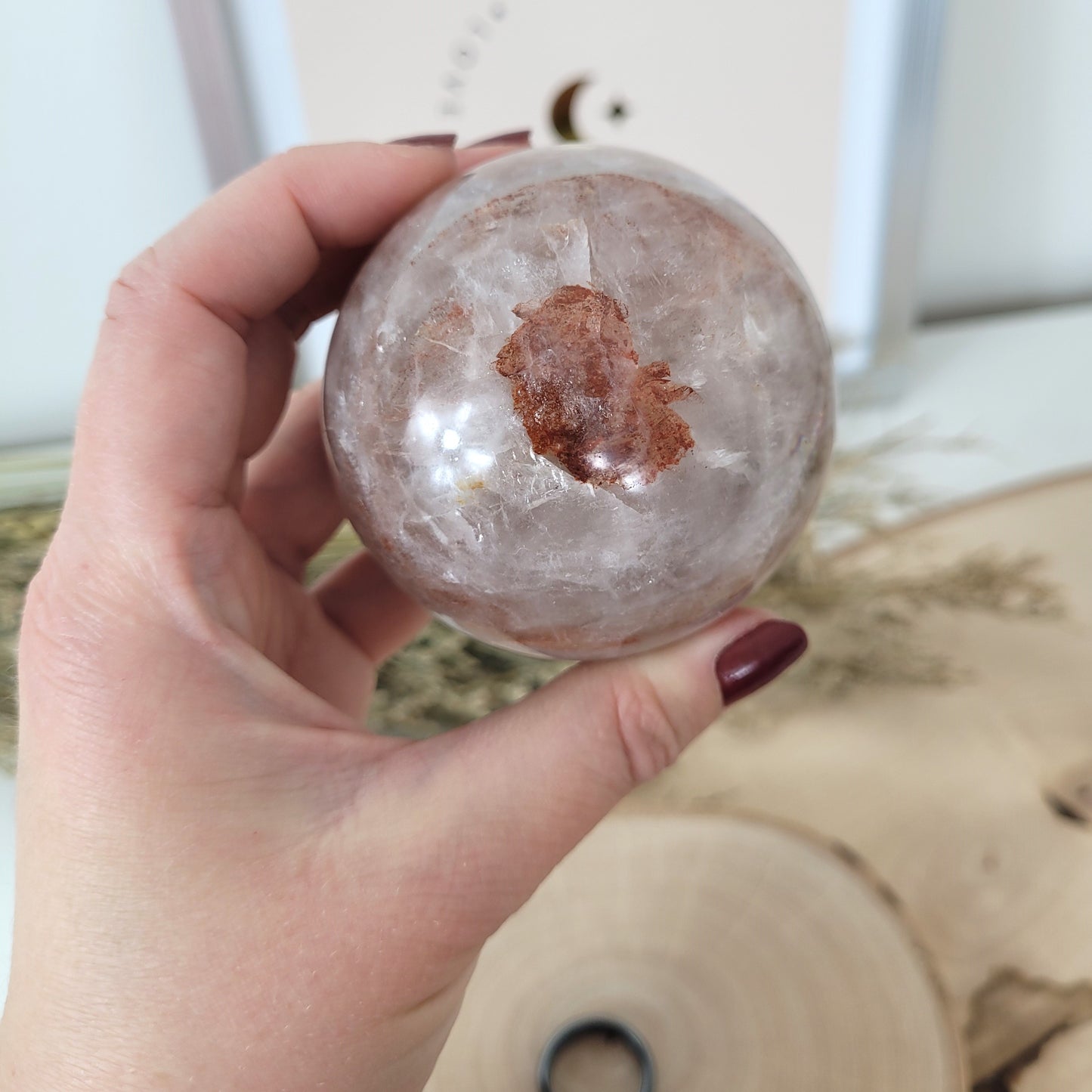 Feuerquarz Red Healer Kugel 6,6cm Durchmesser