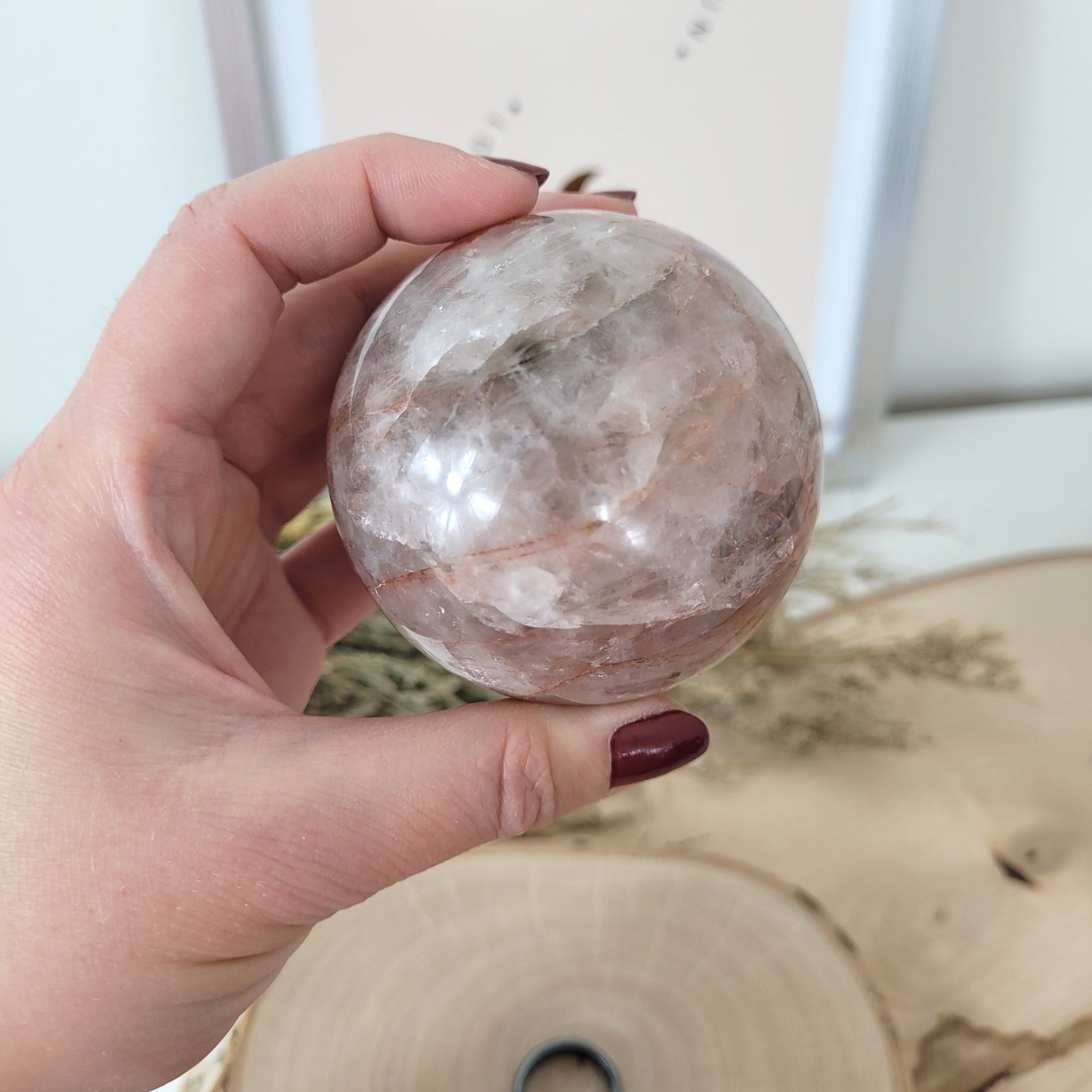 Feuerquarz Red Healer Kugel 6,6cm Durchmesser