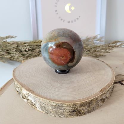 Polychrom Jaspis Kugel 6,1cm Durchmesser