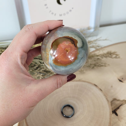 Polychrom Jaspis Kugel 6,1cm Durchmesser