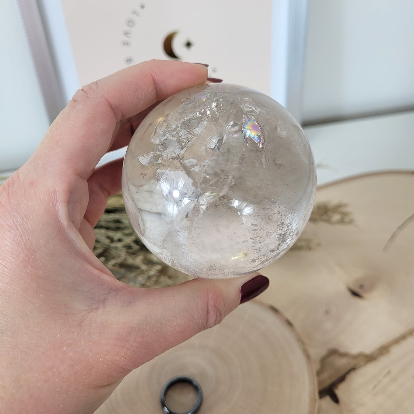 Bergkristall Kugel A-Qualität 7cm Durchmesser