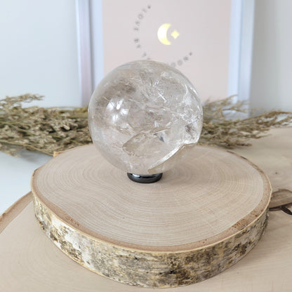 Bergkristall Kugel A-Qualität mit Phantom 7cm Durchmesser
