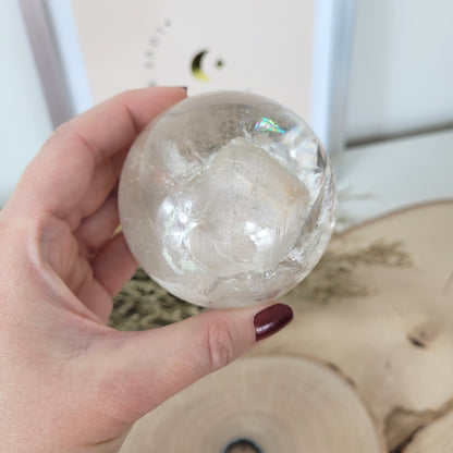 Bergkristall Kugel A-Qualität mit Phantom 7cm Durchmesser