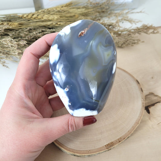 Orca Achat Freiform 9,1 x 6,6cm, 359g