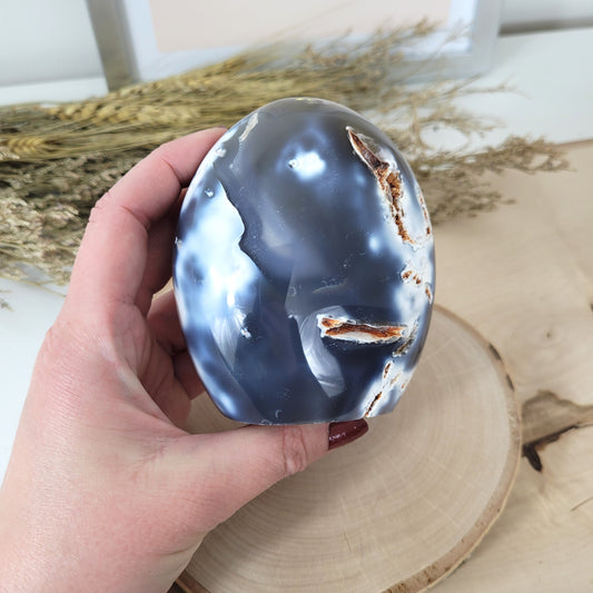 Orca Achat Freiform 9 x 7,7cm, 534g