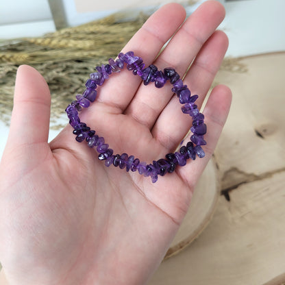Splitterarmband Amethyst