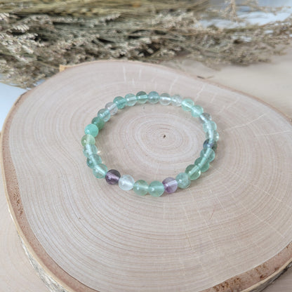 Fluorit Armband Kugeln 6mm