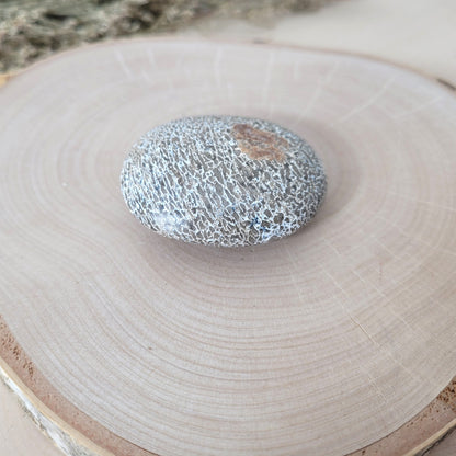 Versteinerter Dinosaurier Knochen Fossil Handstein 4,6 x 3,9cm