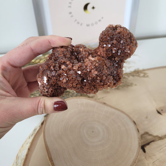 Aragonit Kristall Igelkristall 11,1 x 4,9cm, 350g