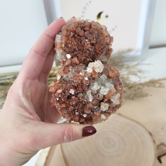 Aragonit Kristall Igelkristall 10,2 x 6,8cm, 413g