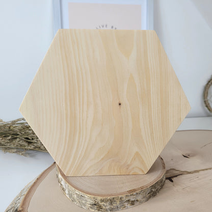 Zirbenholz Aufsteller Hexagon für Trommelsteine & Co, auch als Schale geeignet,