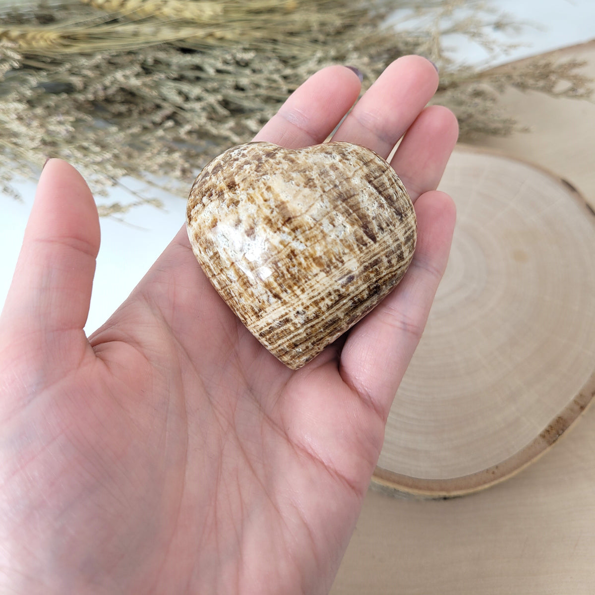 Aragonit Herz 5,3 x 5,5cm