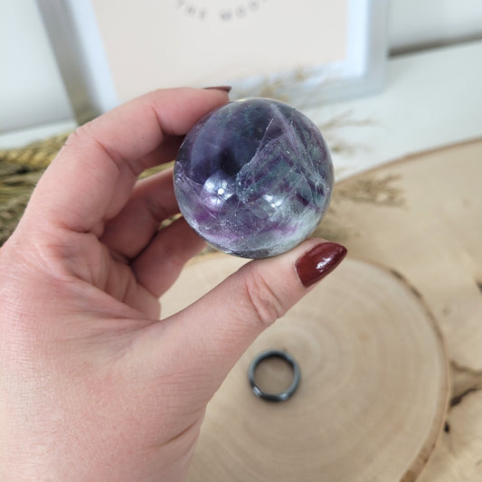 Fluorit Kugel 4,4 cm Durchmesser, 149g