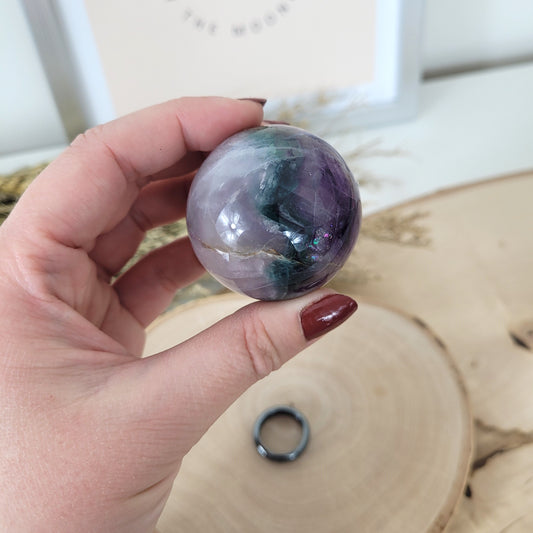 Fluorit Kugel 4,3 cm Durchmesser, 143g