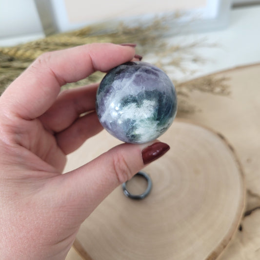 Fluorit Kugel 4 cm Durchmesser, 111g