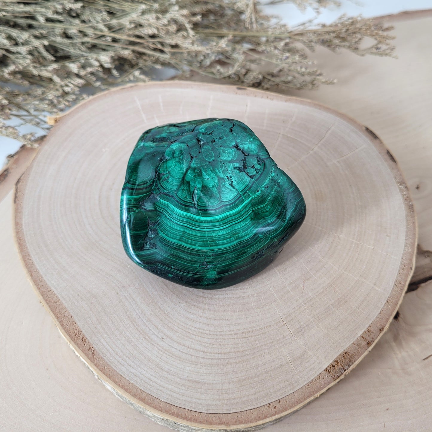 Malachit Freiform 5,9 x 6cm, 246g A-Qualität Kongo