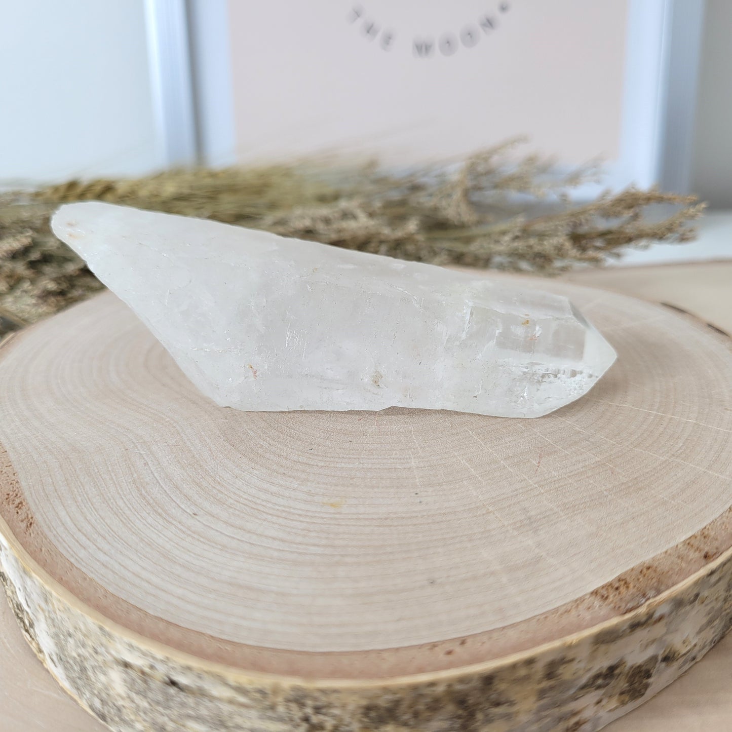 Lemurien Bergkristall Naturspitze Rohkristall 10 x 3,7cm