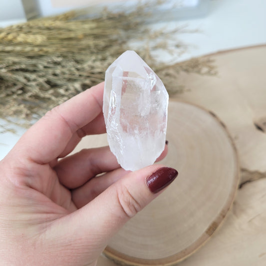 Lemurien Bergkristall Naturspitze Rohkristall 5,3 x 3cm