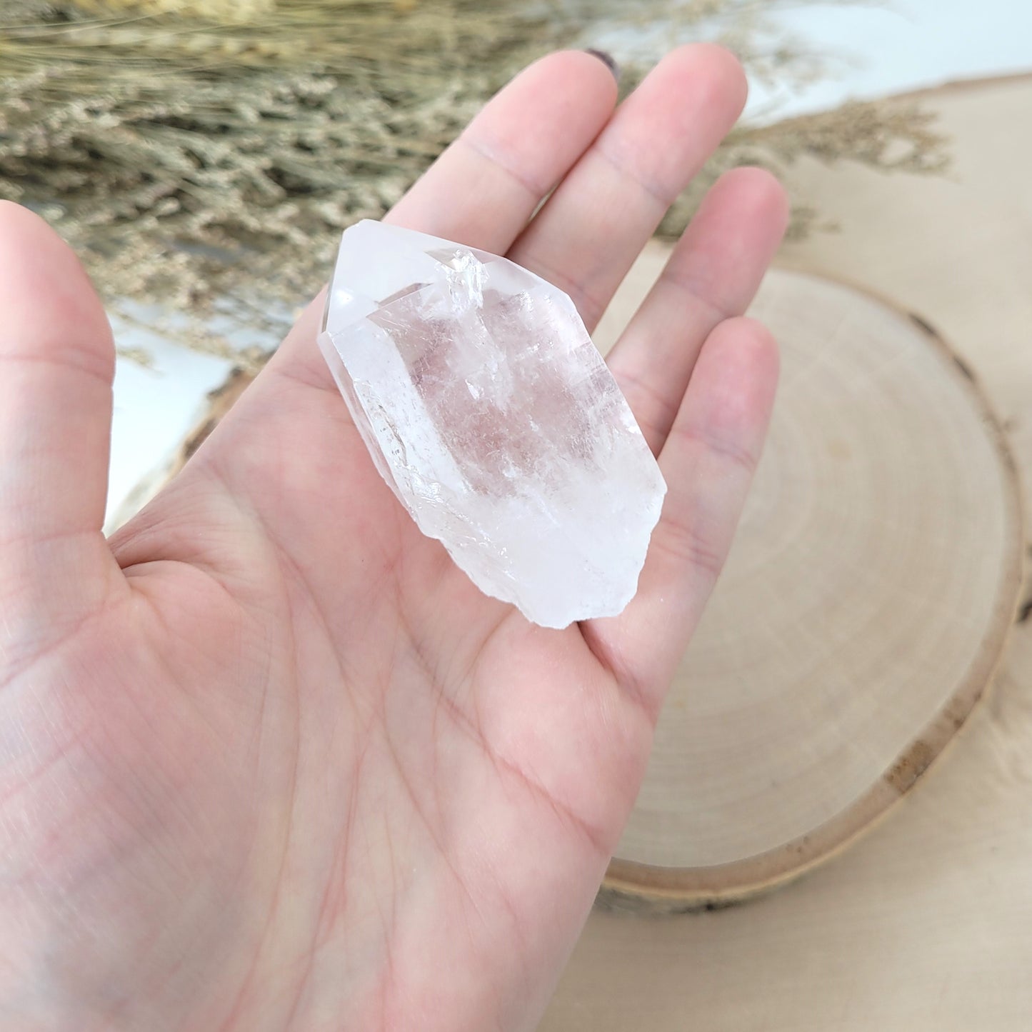 Lemurien Bergkristall Naturspitze Rohkristall 5,3 x 3cm