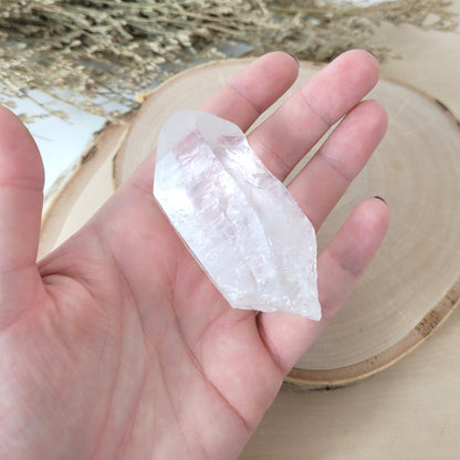 Lemurien Bergkristall Naturspitze Rohkristall 6,8 x 3,2cm