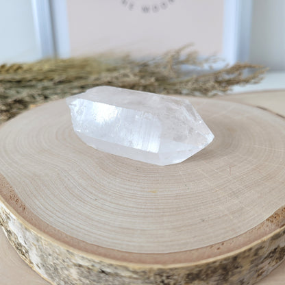 Lemurien Bergkristall Naturspitze Rohkristall 6,8 x 3,2cm