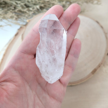 Lemurien Bergkristall Naturspitze Rohkristall 6,8 x 3,2cm