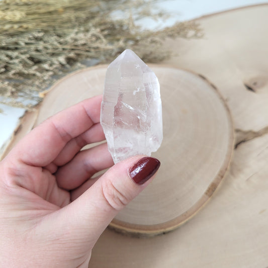 Lemurien Bergkristall Naturspitze Rohkristall 5,3 x 2,9cm