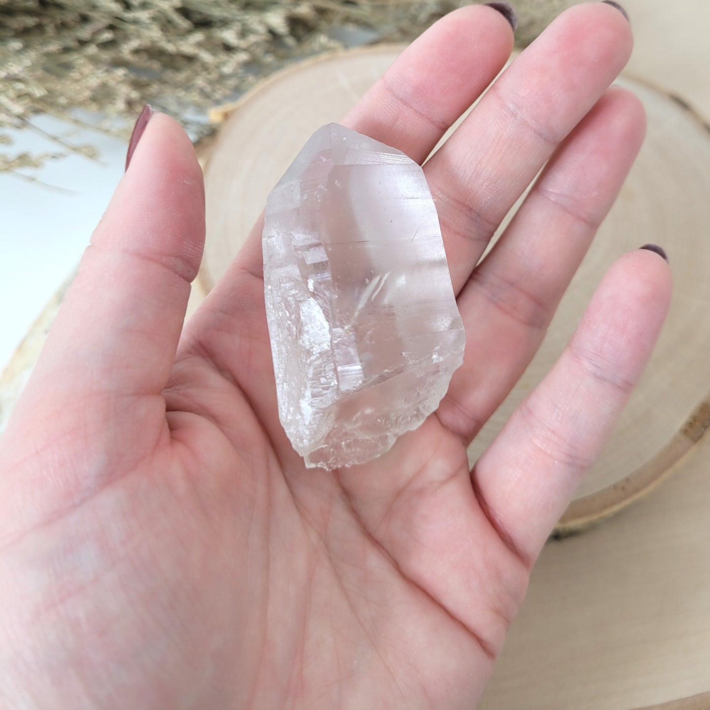 Lemurien Bergkristall Naturspitze Rohkristall 5,3 x 2,9cm