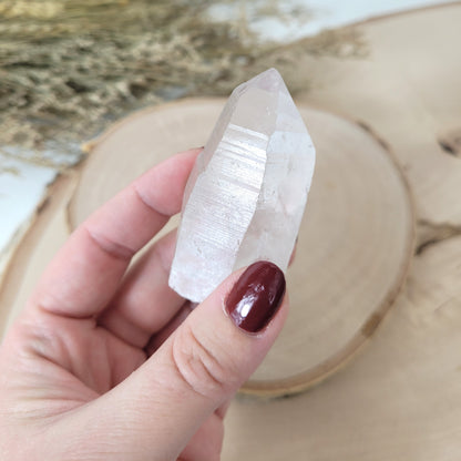 Lemurien Bergkristall Naturspitze Rohkristall 5,3 x 2,9cm