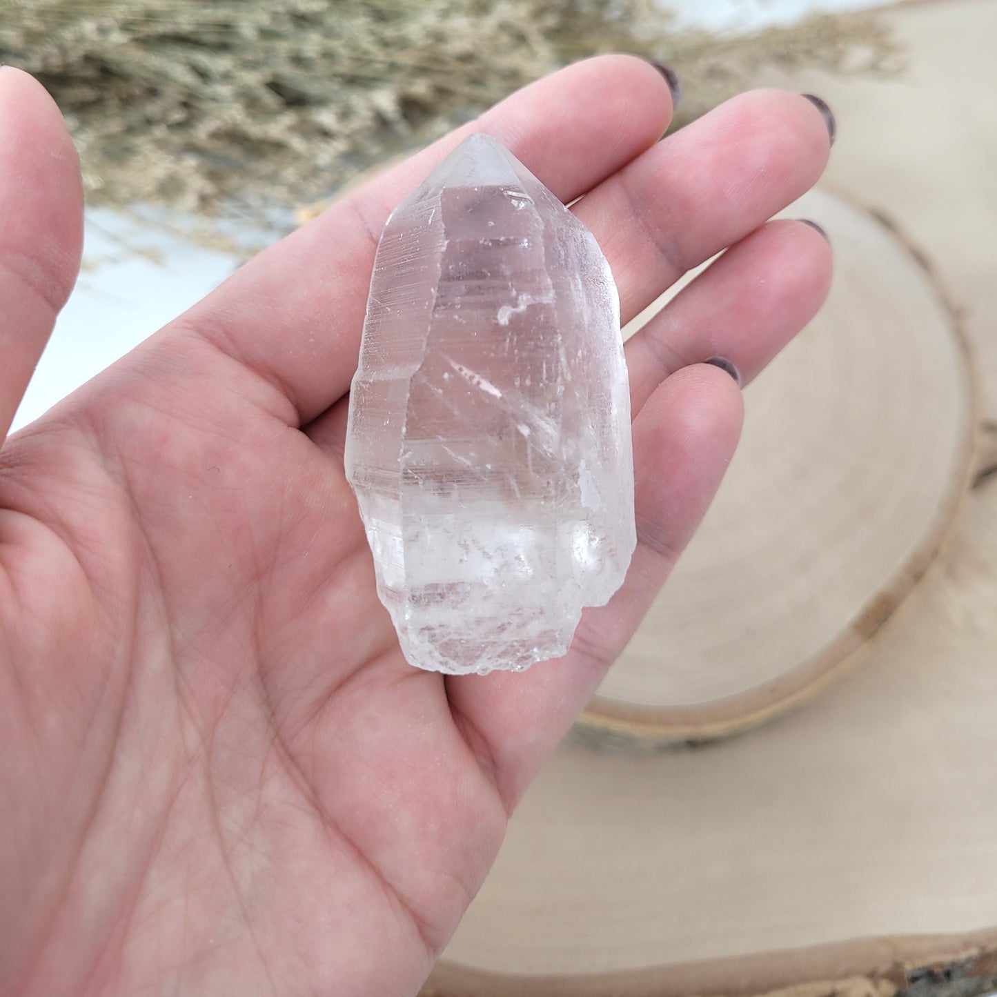 Lemurien Bergkristall Naturspitze Rohkristall 5,3 x 2,9cm